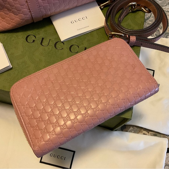 Gucci Guccissima Dome Leather Purse + Gucci Guccissima Continental Wallet - Picture 5 of 16